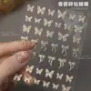 Adesivos de Maquiagem para Festival de Música, Adesivos de Maquiagem para Rosto e Maquiagem para Olhos, Adesivos de Rosto de Rosa Borboleta, Adesivos de Nail Art de Borboleta para Rosto