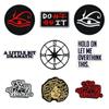 Parches Bordados de Letras Punk Nuevas Transfronterizos Bordados por Computadora para Chaqueta Personalizada DIY Parches Bordados Termoadhesivos