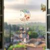Pendente de cristal para janela de exterior Amazon, apanhador de sol de metal, ornamentos decorativos, artesanato, pingente