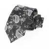 Corbata de hombre con patrón paisley, anudada a mano, estilo nuevo, poliéster, 8 cm, corbata personalizada de alta gama