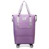 Bolsa de viaje de gran capacidad con ruedas universales desmontables, bolsa de consignación portátil de doble capa, bolsa de gran capacidad con ruedas.