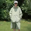 Conjunto Ligero de Ropa con Protección Solar Estilo Montaña para Hombres y Mujeres, Ropa de Verano para Exteriores con Protección Solar, Anti-UV, Chaqueta Transpirable con Sensación de Hielo para Protección Solar
