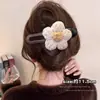 Pinza de pelo elegante para mujer, pinza de torsión de alta gama para la parte posterior de la cabeza, pasador floral, accesorio para el cabello, pinza de pico de pato