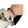 Nueva Pulsera de Cuentas con Grietas de Hielo Estilo Chino para Hombre, Pulsera de Anillo para Correr Novedosa de Nicho y de Alta Gama para Mujer