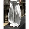 Verano del Louvre Nuevo París de Moda Estilo Old Money Pantalones Anchos Plisados de Costilla de Cobre y Amoníaco con Caída Suave para Mujer