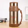 Acero Inoxidable 304 Hervidor de Gran Capacidad para Conservar el Calor Hervidor para Viajes en Coche al Aire Libre Termo Portátil Botella Termo