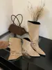 Botas largas plisadas 2026 otoño/invierno desmontables de dos vías de uso puntera puntiaguda tacón alto hebilla de cinturón botas largas