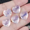 Colgante Corazón Facetado de Ágata de Cristal y Jade de 13 mm Material para Joyería DIY de Collares, Pulseras, Pendientes Accesorios Venta al por Mayor