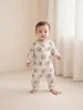 Ropa para bebé para otoño e invierno, mameluco de una pieza de algodón puro, ropa interior Clase A, pijama para recién nacidos, mameluco de manga larga para niños y niñas