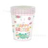 Nuevo Conejo de Dibujos Animados Huevo Fiesta de Pascua Suministros Decorativos Bandeja de Papel Servilleta Bandera Vajilla Vajilla Traje