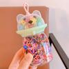 Lazos para el cabello de tendón de goma desechables para niños de explosiones lindas, color caramelo para niños, moda comodín que no daña el cabello, pinza de amor, marea