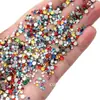 Adornos Diamantados de Uñas Coloridos de Fondo Plano Mezclados con los Populares 1440 Diamantes Redondos de Forma Especial Súper Brillantes de Xiaohongshu Decoraciones de Uñas DIY