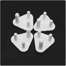 Grande plugue de cartão indiano sul-africano, capa de proteção para soquete de três furos redondos, antichoque elétrico, capa de proteção para soquete de energia infantil