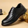 Zapatos de Cuero de Negocios para Hombre, Cuero Genuino Casual Formal, Zapatos Británicos para Hombre, Nuevos de Primavera y Otoño Piel de Vaca de Primera Capa Suela Blanda Zapatos de Novio para Boda