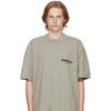 Camiseta de Manga Corta Suelta Talla Grande Os Personajes Flocados Multi-Línea Niebla Essentialszone Temporada 8 Marca Trendy Calle Alta para Hombre
