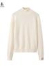 Suéter Nuevo de Cachemira para Mujer, Cuello Medio Alto, Jersey Grueso, Elegante, Casual, Estilo Relajado, Camisa Básica de Manga Larga, Liquidación, Versátil