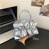 Bolso Plisado para Mujer 2023 Nuevo Trendy Femenino Elegante Bolso de Mano de Pedrería Diseño Nicho Cadena Bolso de Hombro de Pu Suave