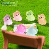 Nuevo producto transfronterizo: resplandor en la oscuridad, gatito con la cabeza inclinada, accesorios de decoración DIY para jardinería y paisajismo, adornos para paisajes en miniatura