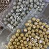 [Yisen] superfície fosca único diamante pérola base de metal botão de roupa cheongsam suéter suéter botão de camisa