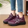 Sapatos de algodão para homens e mulheres, quentes, sola macia, sapatos de cano alto, espessados para o inverno, antiderrapantes, mesmo estilo dos idosos, botas de algodão, casuais, para pais, com forro de fleece