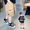 Pantalones cortos finos de verano para niños 2024, nuevos pantalones medianos para niños, pantalones cinco cuartos de moda para niños medianos y grandes, pantalones cargo casuales, de moda