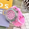 Relógio Personalizado Luminoso Popular Transfronteiriço com Strass Moda Coreana Geneva Casal Estudante Masculino e Feminino Relógio a Quartzo