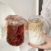 Taza de Café de Vidrio de Borosilicato Alto para Uso Doméstico, Resistente a Altas Temperaturas, Elegante Taza de Latte Estilo Americano para Mujer, Vaso de Vidrio para Beber
