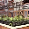 Cerca de Ferro Forjado Estilo Europeu para Jardim de Imóveis Grade de Proteção Metal Forjado Galvanizado a Quente Edifício Imitação de Cobre Isolamento Externo Cerca de Ferro