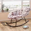 Mecedora, sillón reclinable, silla de jardín para el ocio, mecedora reclinable ampliada, mecedora de ratán arcoíris, sillón reclinable de ocio para sala de estar en casa