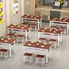 Mesa de jantar mesa de jantar e cadeiras mesa e cadeira comercial para restaurante combinação mesa retangular simples para café da manhã casa lanchonete cantina
