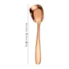 Cuchara de Postre de Acero Inoxidable Hogar Cocina Cuchara Comida Occidental Cuchara para Comer Sopa Niños Cuchara de Postre Cuchara Cuchara Al por Mayor