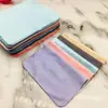 Pano para óculos de seda de leite em cinco cores, pano de limpeza de microfibra de fibra ultrafina para óculos e instrumentos musicais
