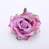 Fundo de Cabeça de Rosa Simulada Parede de Flores Chapéu de Palha Decorativo Acessórios de Flores de Seda Flor de Cabeça DIY Adereços de Casamento Flor Simulada