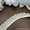Ventas directas del fabricante: falda de encaje con perlas artificiales ropa DIY cuello con volantes de encaje ribete accesorios cinta decorativa muestra personalización