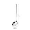 Cucharas Públicas de Acero Inoxidable 304 Transfronterizas para Platos, Fugas, Cuchara de Acero Inoxidable de Alta Gama para Hot Pot, Fugas, Cuchara de Sopa con Mango Largo para el Hogar, Cuchara de Servicio para Hotel
