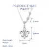 Collar de Iris de Plata de Ley S925, Estilo Japonés-Coreano