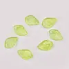 Acrílico Transparente Combinación Versátil Hoja Verde Pequeña Colgante Pendiente DIY Hecho a Mano Cuentas Sueltas Hilo de Cuentas Cuentas Accesorios de Joyería Materiales
