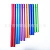 Tubo de sino de vento tubo de liga de alumínio 6063 coloração por oxidação posicionamento por furação tubo de alumínio ranhurado parede fina espessa processamento de corte