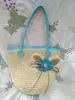 Bolsa de crochê, bolsa de palha tecida à mão, bolsa de praia para lazer, bolsa feminina, bolsa de artesanato em tecido uma geração de cabelo