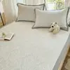 Conjunto de Três Peças de Tapete Refrescante Jacquard de Gatinho Fofo, Qualidade A de Grau Bebê, Lavável à Máquina, Tapete Macio de Verão, Dobrável