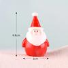Muñeco de Nieve Navideño micro paisajismo cuenco de nieve paisaje adornos pequeños Colgante de llavero Papá Noel regalo de resina al por mayor
