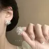 Brincos de dente-de-leão exagerados, leves, luxuosos, de alta qualidade, retrô, elegantes, de outono e inverno, lindos, de nicho, exclusivos, com zircônia