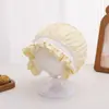 Gorro de Bebé Primavera y Otoño Transpirable para Niña Encaje Princesa Palacio Sombrero Protector Solar Meses Pequeños Niña Gorro Fetal Cálido