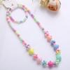 Versión coreana de collar de color caramelo joyería infantil al contado collar de cuentas pulsera conjunto de dos piezas joyería al por mayor de Yiwu