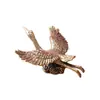 Figura de Animal Ganso Hongyan Vintage de Latón para Mascota de Té, Decoración de Artesanía para Oficina, Sala de Estar, Escritorio, Micro Paisaje, Adorno