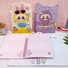 Nuevo Cuaderno de Espiral con Forma de Dibujo Animado Lindo Cuaderno de Páginas de Colores de Dibujo Animado 32K Diseño Creativo Planificador Diario