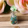 Estrella de Vidrio Luminosa Botella a la Deriva Llavero DIY Hecho a Mano Colgante para Bolso Paisaje en Miniatura Joyería Decorativa Accesorios