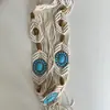 Acessórios de Corrente de Cintura Retrô Estilo Boêmio para Mulheres, High-End com Saias, Cintos de Franja Versáteis Artesanais de Nicho