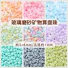 Contas de Ábaco Mineral de Vidro Fosco Feitas à Mão Pulseira DIY Colar Brincos Sementes Materiais Componentes para Joias Contas Soltas