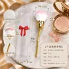 Flor de Rosa Más Vendida Transfronteriza Polvo Suelto Brocha de Maquillaje Herramientas de Belleza Brocha para Polvo de Uñas Brocha para Rubor Brocha para Contorno Brocha de Maquillaje Individual
